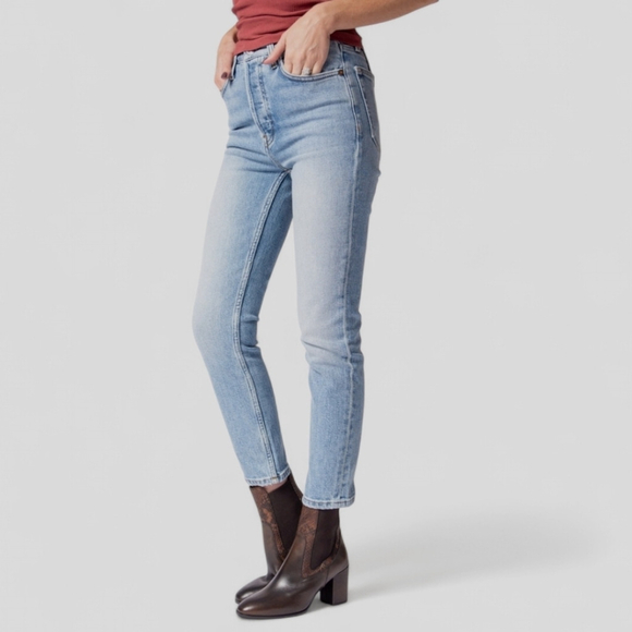 Re/Done | Jeans | Redone Model Offduty 9s High Rise Light Wash Jeans 28 ...